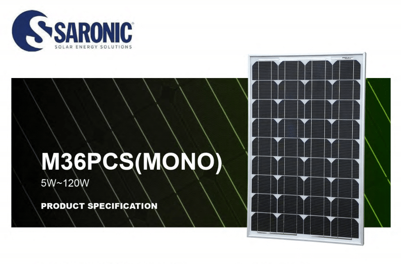 100 Watt Mono-crystalline Solar Panel